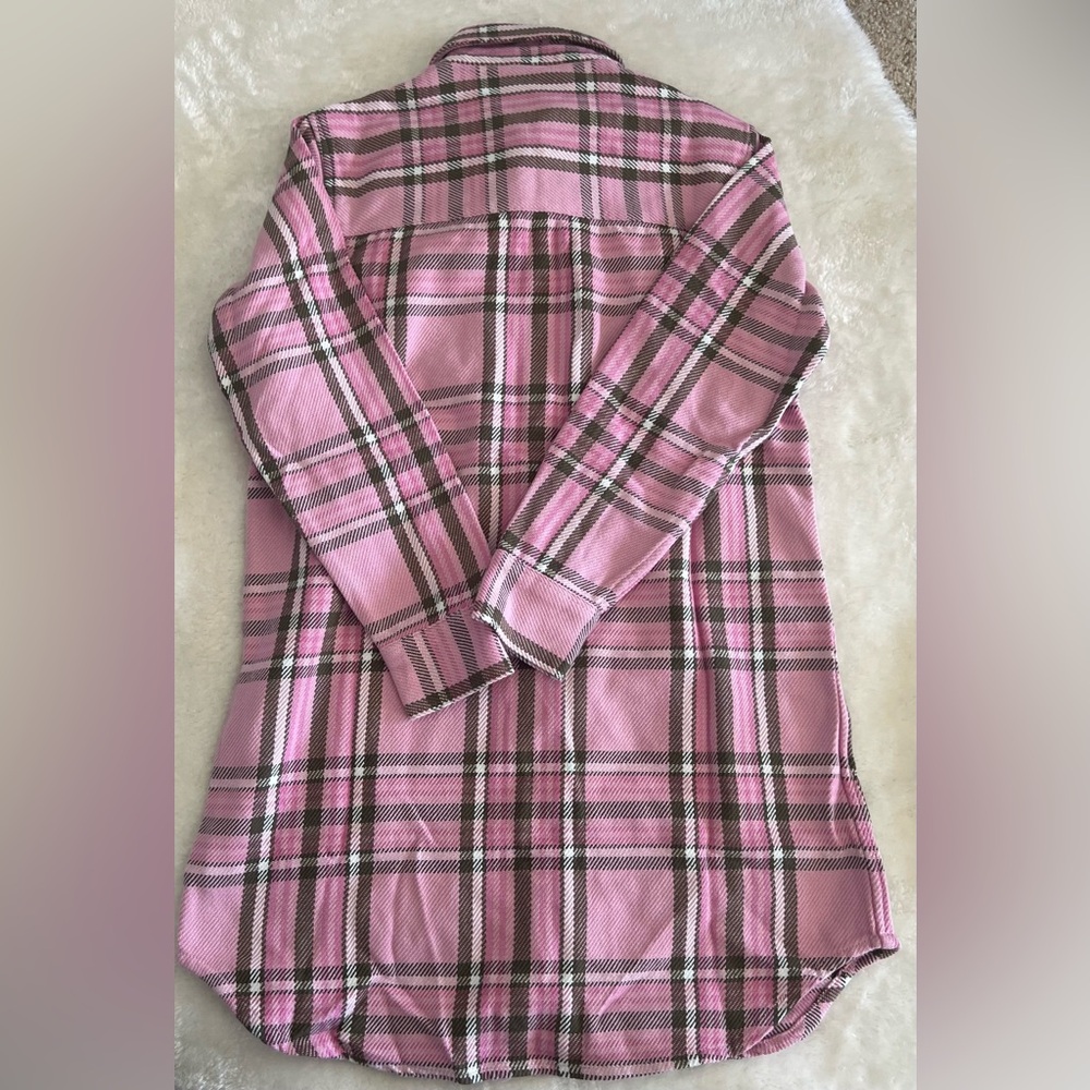 Outerknown Blanket Cotton Flannel Shirt Dress - Picture 7 of 7
